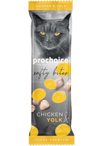Prochoice 10 gr x 24 Adet Softy Bites Chicken - Yolk Kediler Için Yumuşak Atıştırmalık 11