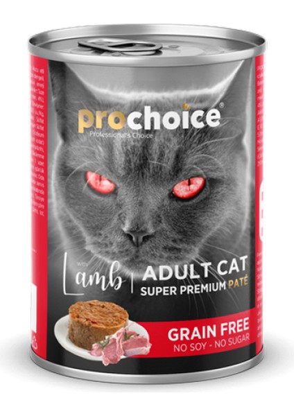 Prochoice 400 gr x 12 Adet Yetişkin Kediler Için, Tahılsız, Kuzu Etli Ezme 11