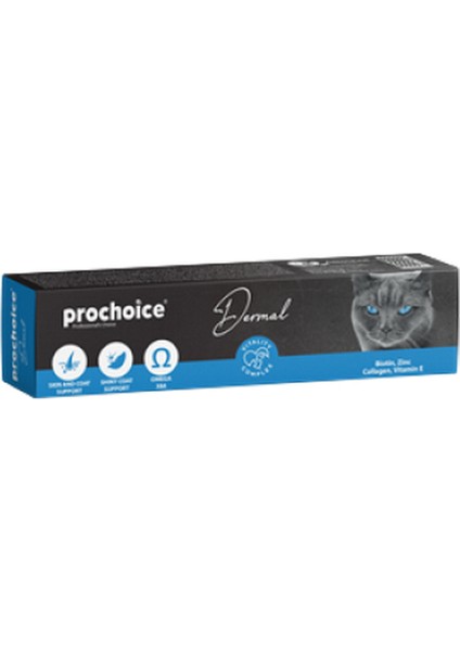 Prochoice 100 ml x 12 Adet Dermal Pasta Kediler Için Cilt - Tüy Bakımı Gıda Takviyesi 11