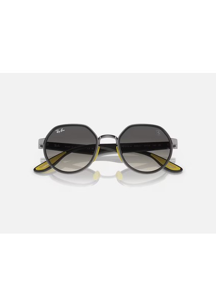 RB3703M-F03011 Unisex Güneş Gözlüğü Yuvarlak Metal Çerçeve Degrade Cam Ferrari Model fırsatları