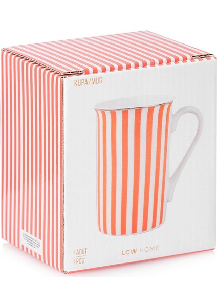 Lcw Home Çizgi Desenli Seramik Kupa 280 ml