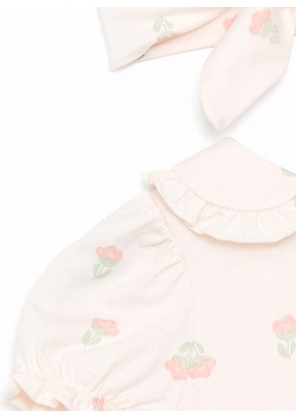 Lcw Baby Fiyonklu Kız Bebek Tulum ve Saç Bandı 2'li fırsatları