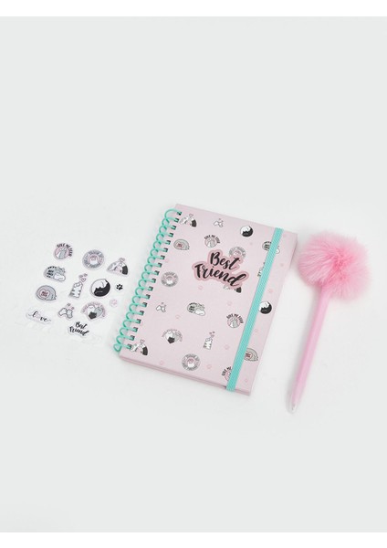 Lcw Accessorıes Baskılı Kız Çocuk Defter Seti