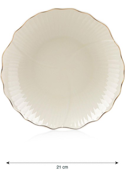 Lcw Home Desenli Porselen Pasta Tabağı 21 cm modelleri