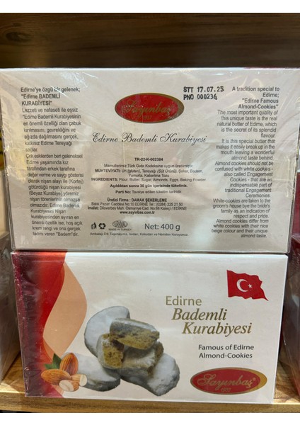 Edirne Bademli Kavala Kurabiyesi