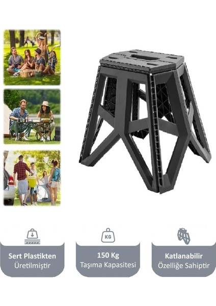 Taşınabilir Strong Tank Tabure Katlanabilir Kamp Balkon Balıkçı Taburesi Portatif Piknik Sandalyesi