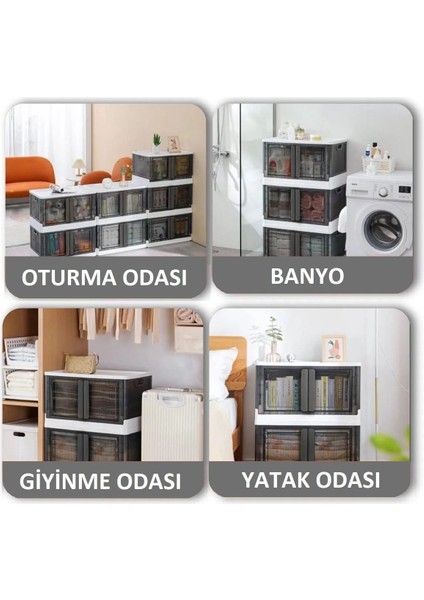3 Katlı Tekerlekli Çok Amaçlı Banyo Mutfak Dolabı Istiflenebilir Katlanır Düzenleyici Ayakkabılık fırsatları