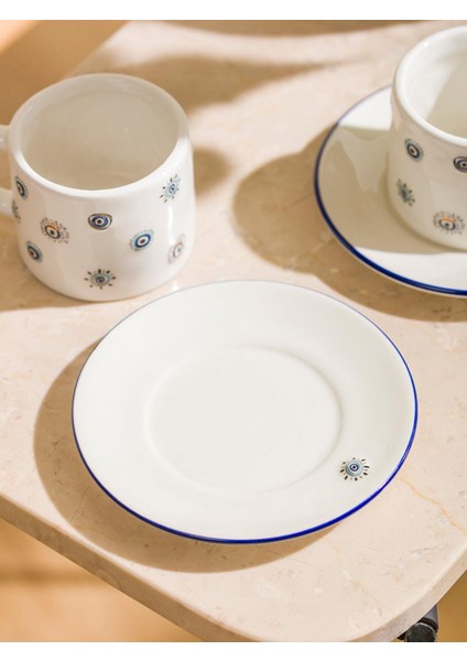 Lcw Home Göz Baskılı 2 Kişilik Porselen Kahve Fincan Takım 100 ml