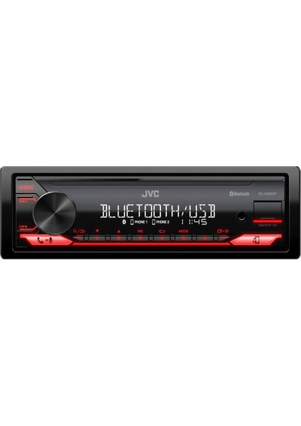 KD-X282BT Amfi Çıkışlı Profesyonel Tesisat Teyibi Oto Teyp Bluetooth-Usb-Aux