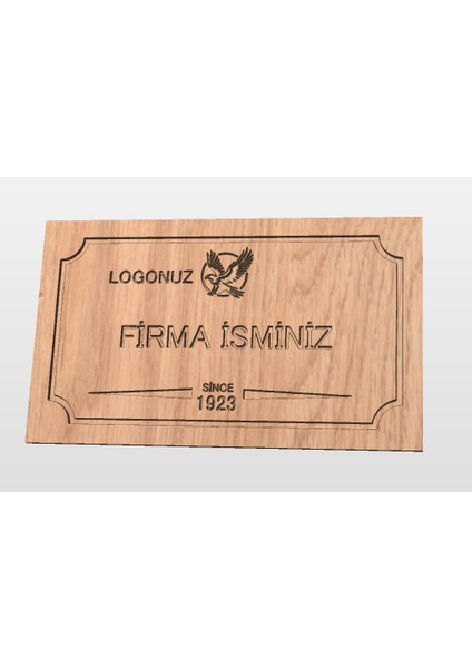 Ahşap Tabela Iç/dış Mekan Cnc Işlemeli Renk ve Tasarım Seçenekli