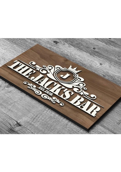 Ahşap Tabela Iç/dış Mekan Cnc Işlemeli Renk ve Tasarım Seçenekli modelleri