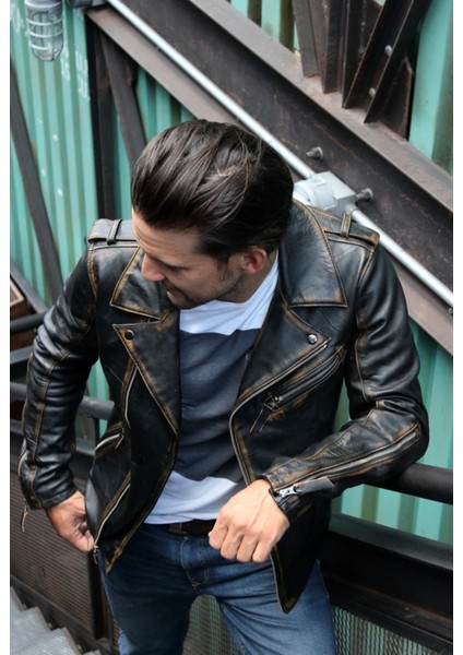 Prof Model Biker Motorcu Eskitme Spor Mont Uzun Kolllu