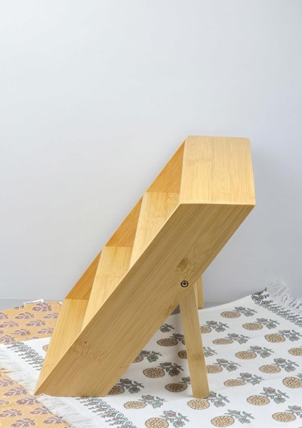Bambu Kavanoz Standı - Mutfak Baharatlık Tuzluk Rafı - 31 cm
