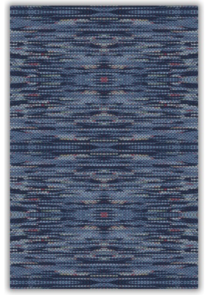 Lacivert Pamuk Kilim Görünümlü Halı Dijital Baskılı Halı Dokuma Tabanlı Kaymaz Oturma Odası Halısı fiyatları