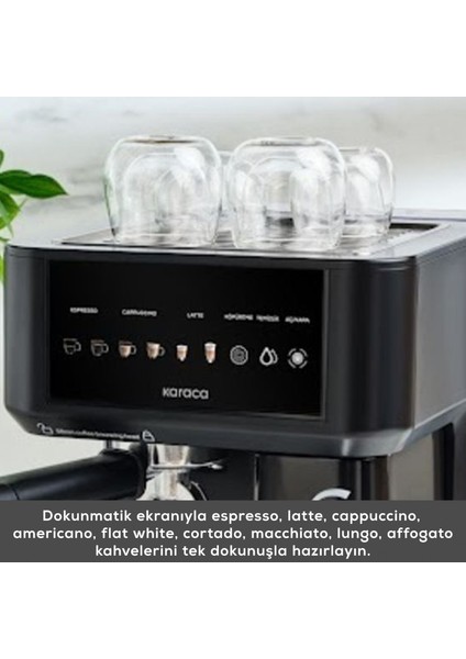 Mycaffe Barista S10 Entegre Süt Hazneli Otomatik Espresso Latte ve Cappuccino Mak. Matteblack fırsatları