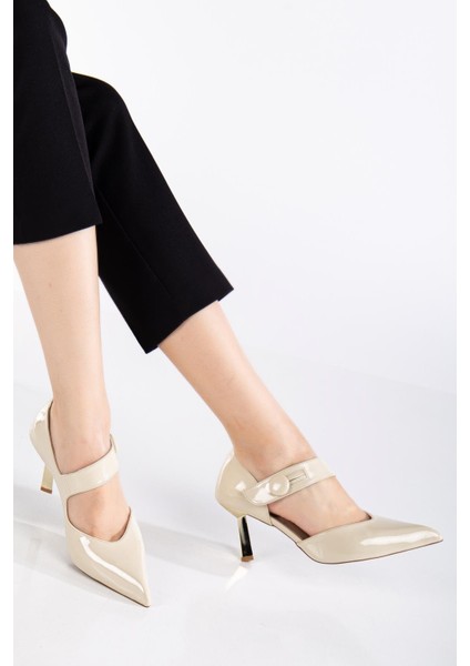 Kadın Stiletto Ten Rugan Baretli Ince Topuklu fiyatları