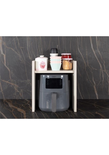 Airfry Organizer, Mutfak Tezgah Üstü Kapaksız Dolap, Baharatlık, Fincanlık