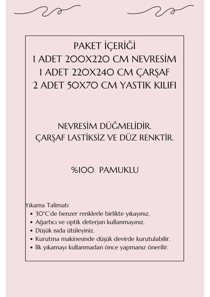 Çift Kişilik Ranforce Nevresim Takımı %100 Pamuklu Serra Gri