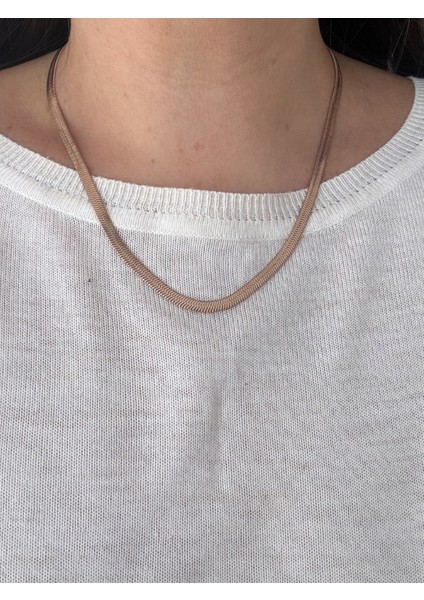 Çelik Italyan Zincir Kolye 45CM