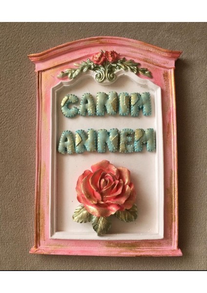 Gül Kabartmalı Çerçeve Silikon Kalıp K-123 indirimleri