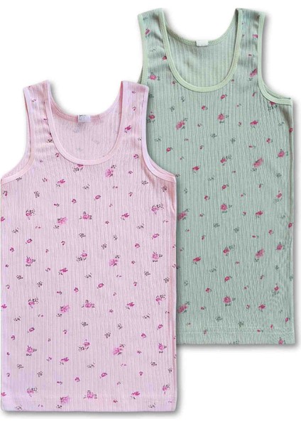 %100 Pamuklu Kız Çocuk Atlet Fanila Iç Çamaşır 6lı Set