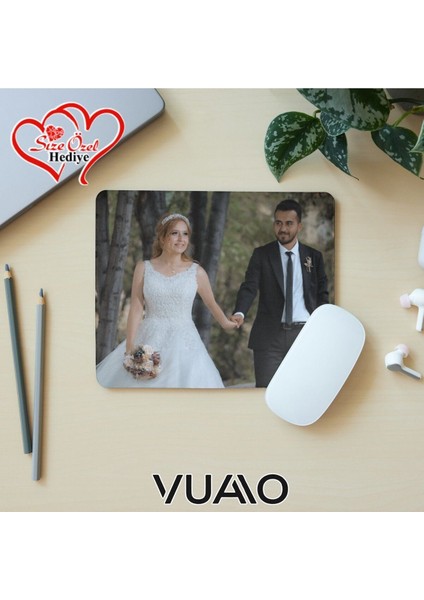 Kişiye Özel Fotoğraflı Mouse Pad 21X17 Cm, Kaymaz Taban - Resim Baskılı Mousepad