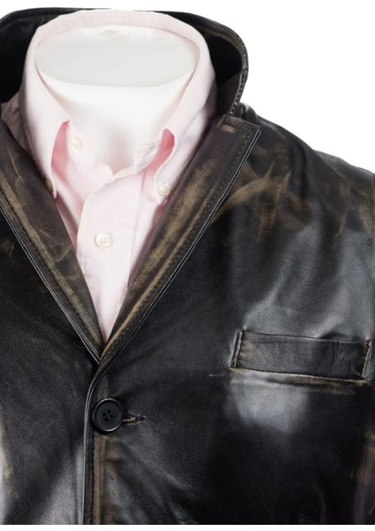 Prof Model Eskitme Yakalı Yelek Hakiki Kuzu Derisi Ayarlanabilir Arka Toka fırsatları