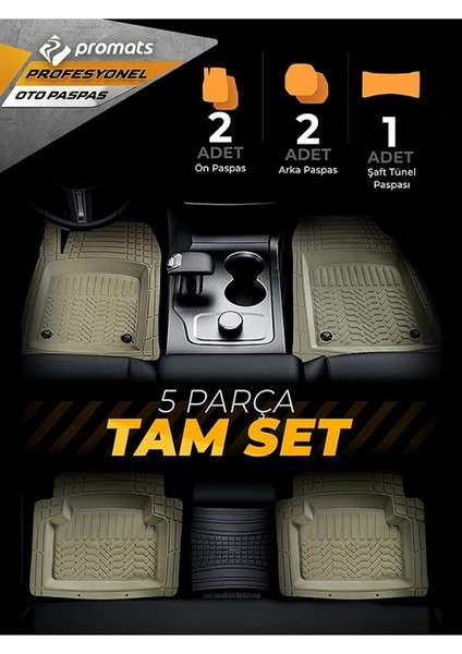 Hyunda İX35 2010 ve Sonrası 4d Oto Paspas Profesyonel Bej