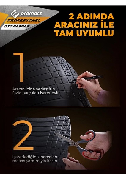 Hyunda İX35 2010 ve Sonrası 4d Oto Paspas Profesyonel Bej