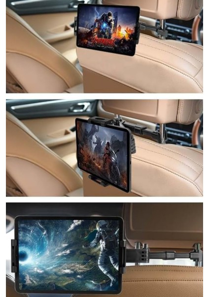 Araç Içi Koltuk Arkası Telefon Tablet Tutucu 360 Dönebilen Stand HP-A28
