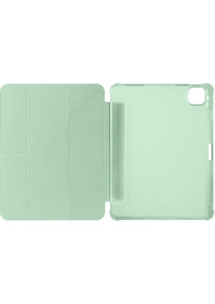 iPad Air 11 2025 Kılıf Katlanabilir Tri Folding Kalem Bölmeli Standlı Kılıf