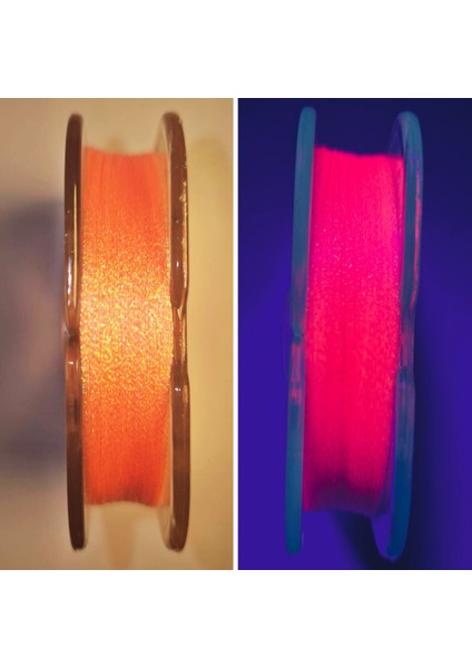 Pembe Ultraviyole Uv Neon Damla Çapari Simi Makarada