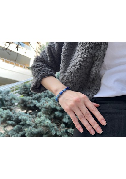 Lapis Lazuli Doğal Taş Bileklik