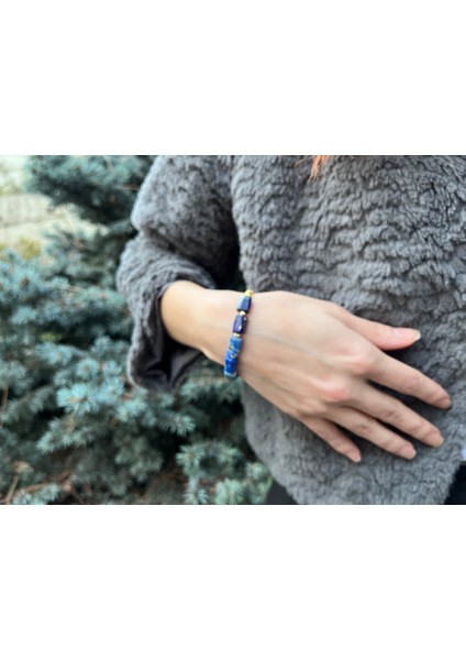 Lapis Lazuli Doğal Taş Bileklik