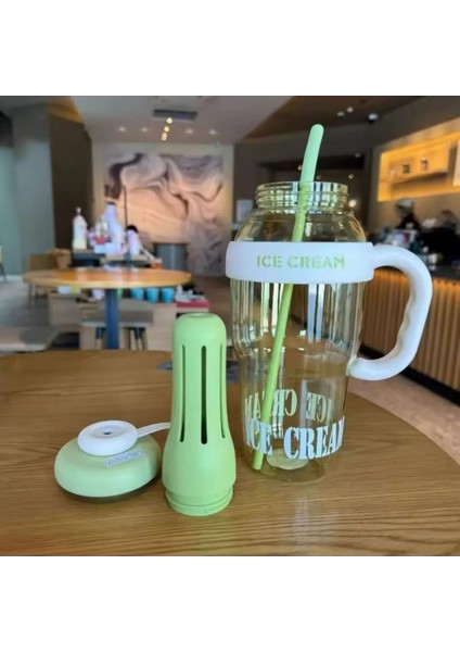 Lüx Detoks Su Matarası Pipetli Süzgeçli Suluk Spor ve Diyet