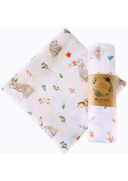 Rabbit 110 x 110 cm Çok Amaçlı Müslin Örtü Battaniye modelleri