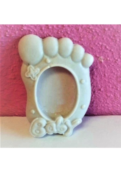 Baby Bebek Ayak Çerçeve 7cm Silikon Kalıp K-129 fiyatları