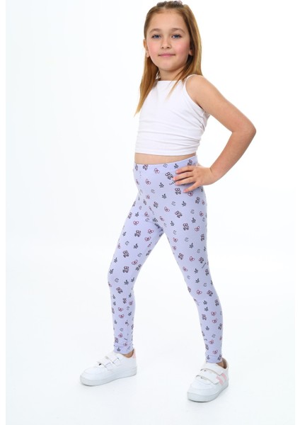 Kız Çocuk Baskılı Tayt