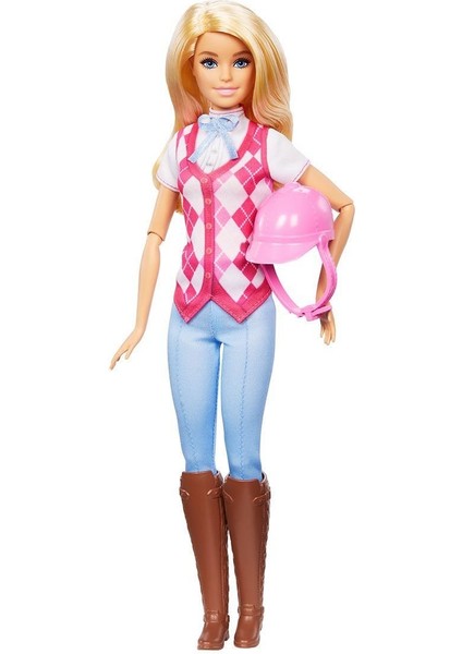 HXJ38 Barbie Binici Bebek - Malibu -Barbie Mysteries: The Great Horse Chase modelleri