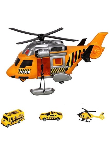 ERN-2006 Heroes Toys Helikopter Inşaat Seti Arabalı