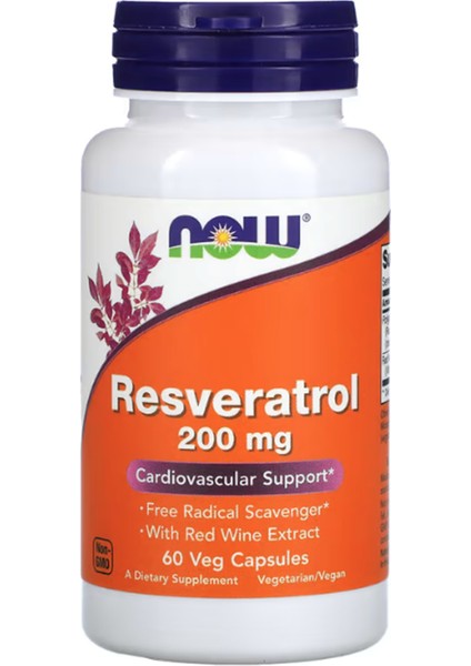 Foods, Resveratrol, 200 Mg, 60 Veg Capsules