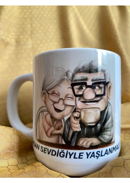 Baskılı Kupa Bardak Insan Sevdiğiyle Yaşlanmalı
