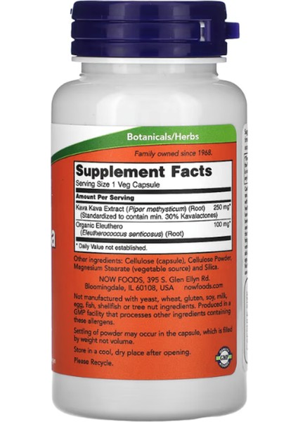 Foods, Kava Kava Extract, 250 Mg, 60 Veg Capsules fiyatları