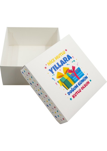 Özel Tasarım Doğum Günü Hediye Kutusu – 20 x 20 x 10 cm 1 Adet Model:2