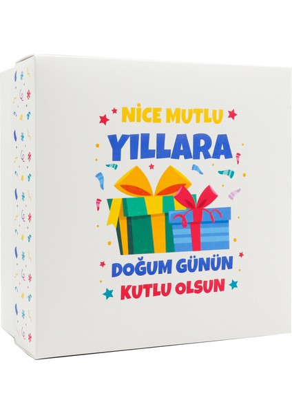 Özel Tasarım Doğum Günü Hediye Kutusu – 20 x 20 x 10 cm 1 Adet Model:2