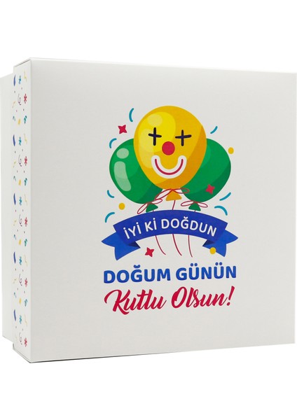 Özel Tasarım Doğum Günü Hediye Kutusu – 20 x 20 x 10 cm 1 Adet Model:3