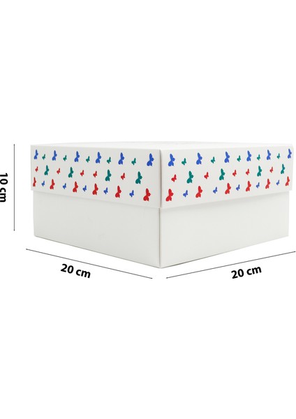 Özel Tasarım 8 Mart Kadınlar Günü Hediye Kutusu – 20 x 20 x 10 cm 1 Adet Model:3