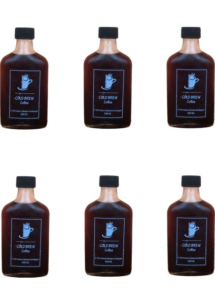 Cold Brew Kahve 6 Adet 200 ml