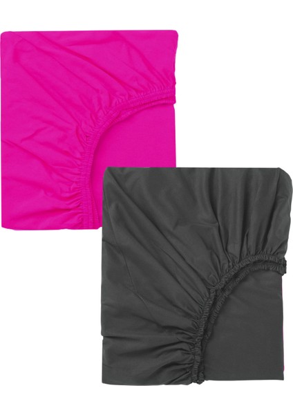 2 Adet Pamuklu ve Lastikli 60 x 120 x 15 cm Penye Bebek Çarşaf