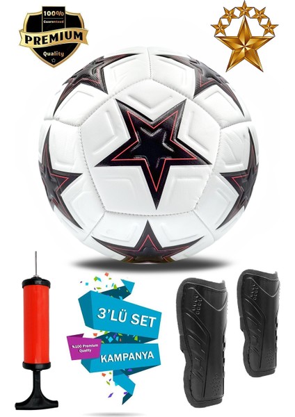 Ala Store Futbol Topu 3lü Set Profesyonel Halı Saha Topu Dikişli Top Kaliteli Futbol Topu